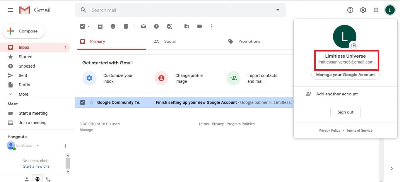 Create a Google or Gmail account